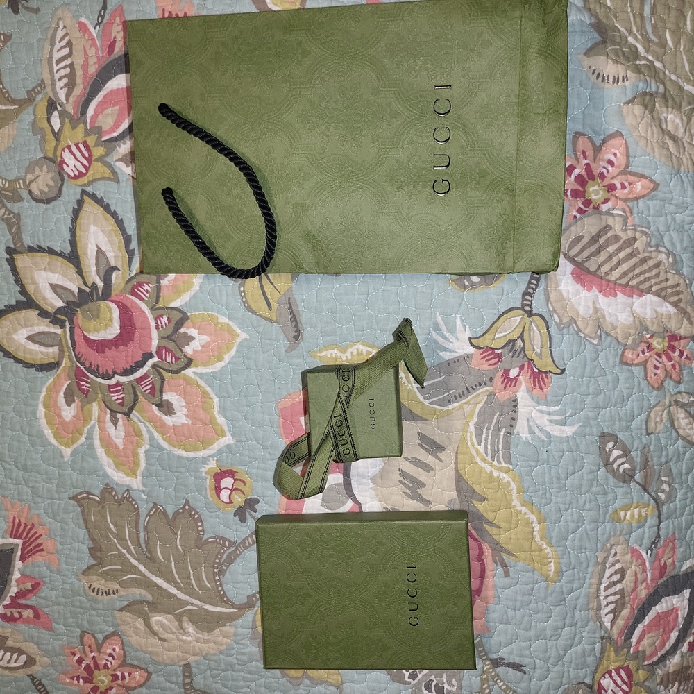 Empty Gucci Boxes (2) and Shopping Bag (1)